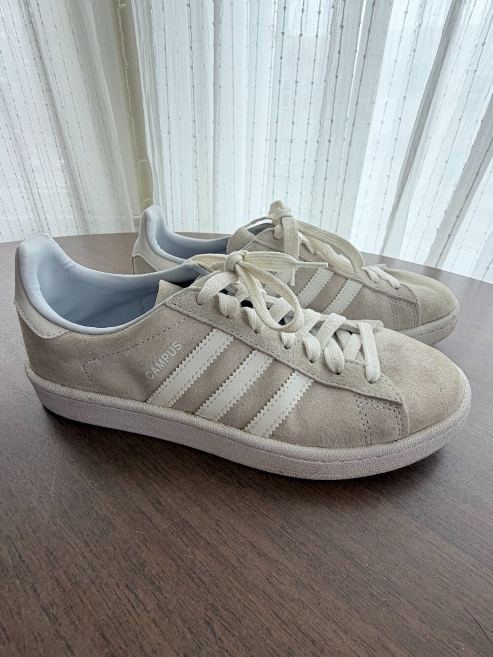Adidas Campus Light Gray / Silver Suede Womens 7 Sneakers